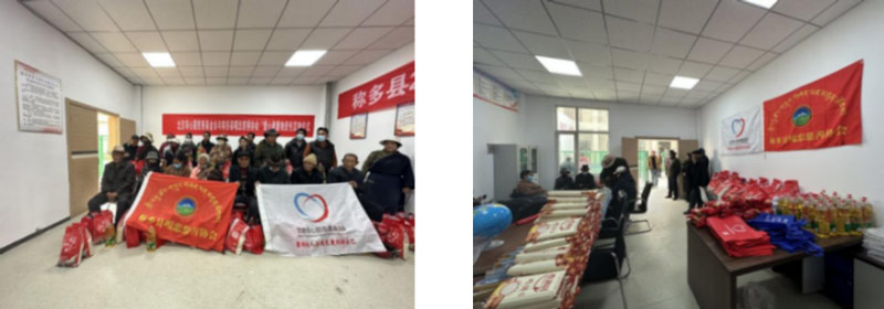 2023年8月在腾讯乐捐、爱心人士支持下对困难牧民发放60份物资包 2023年8月在腾讯乐捐、爱心人士支持下对困难牧民发放60份物资包