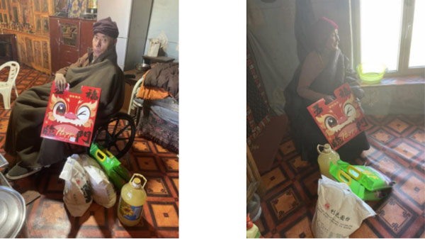 2024年12月在天津凯尔翔公益基金会支持下为四川石渠52名孤寡老人新春送温暖 2024年12月在天津凯尔翔公益基金会支持下为四川石渠52名孤寡老人新春送温暖